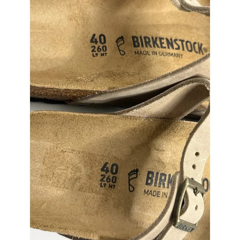 Birkenstock NEW No BOX Franca Sandals Slides Brown 40 Leather Womens Ladies